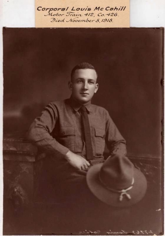 Corporal Louis McCahill. Click for full size. Corporal Louis McCahill image. Click for full size.