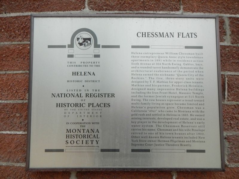 Chessman Flats Marker image. Click for full size.