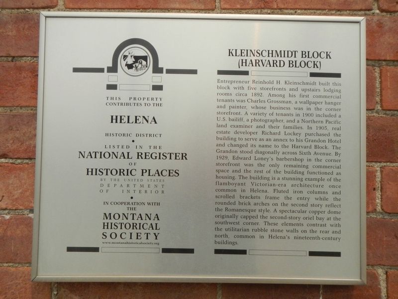 Kleinschmidt Block Marker image. Click for full size.