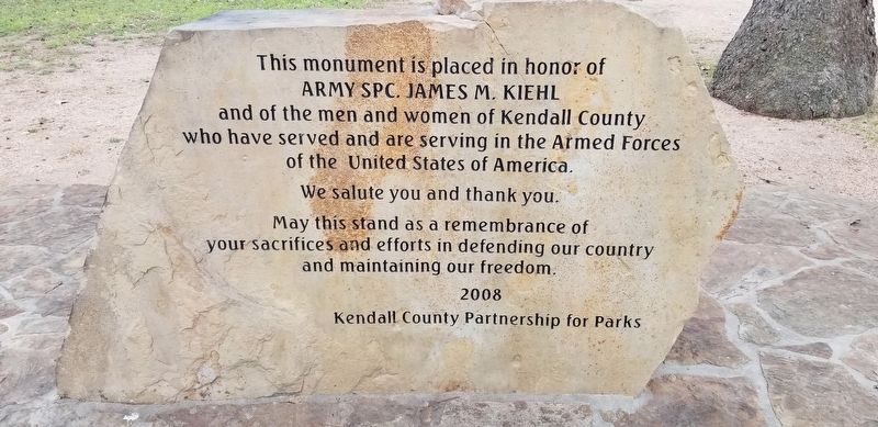 Army Spc. James M. Kiehl Memorial image. Click for full size.