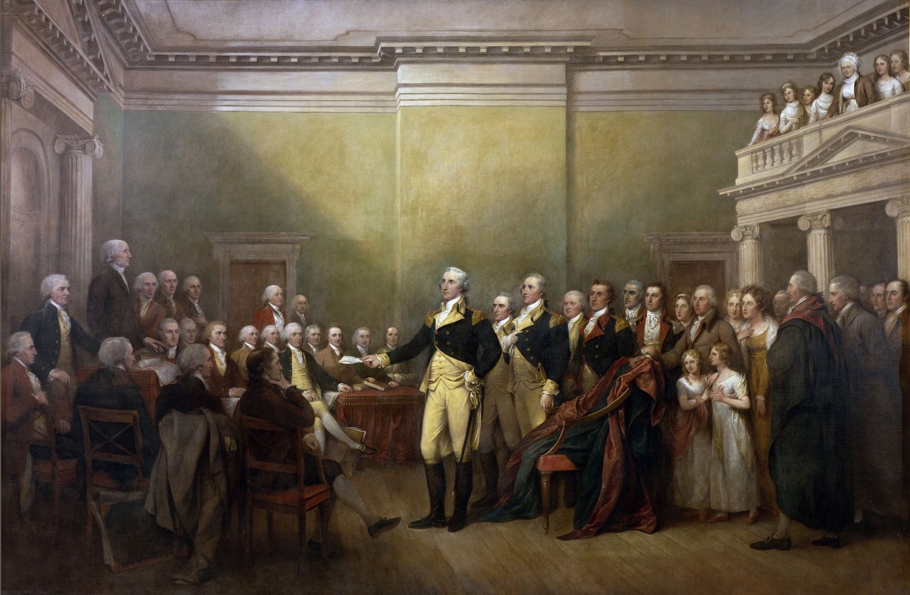 “General George Washington Resigning His Commission” image. Click for full size.