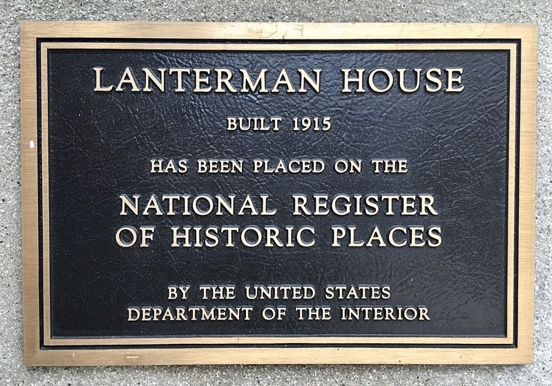 Lanterman House Marker image. Click for full size.