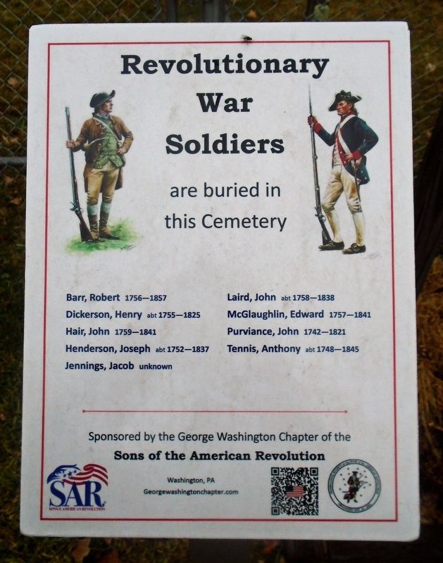 Revolutionary War Soldiers Marker image. Click for full size.
