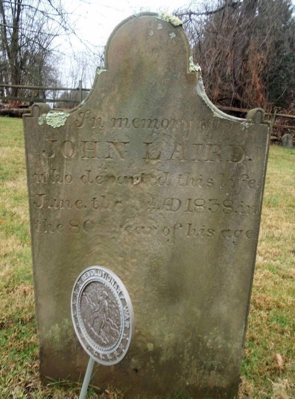 Revolutionary War Soldier John Laird Grave Marker image. Click for full size.
