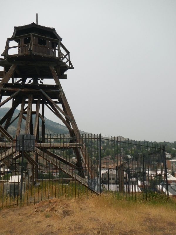Fire Tower and Marker image. Click for full size.