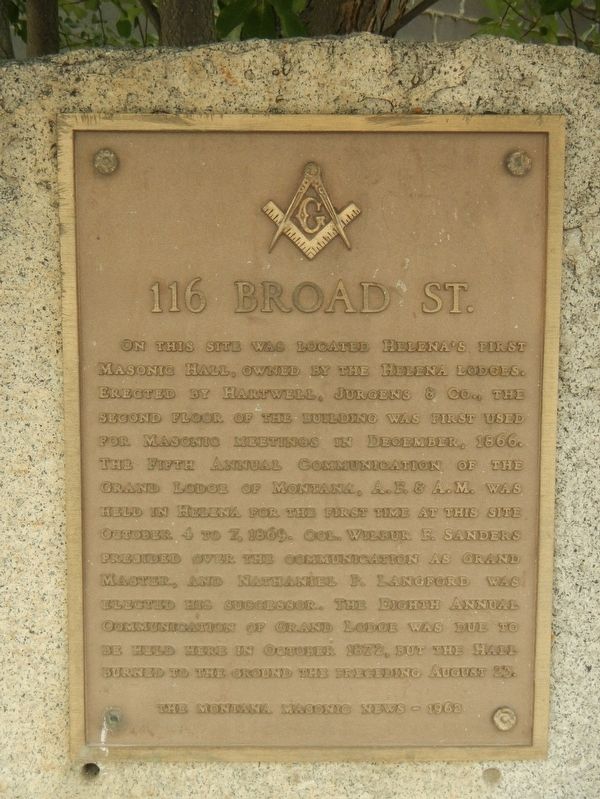 116 Broad Street Marker image. Click for full size.