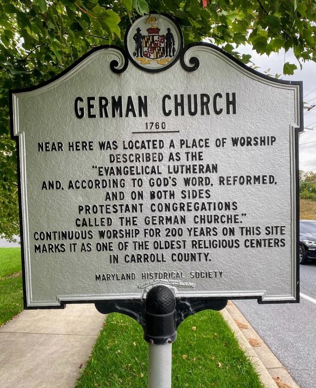 German Church Marker. Click for full size. German Church Marker image. Click for full size.