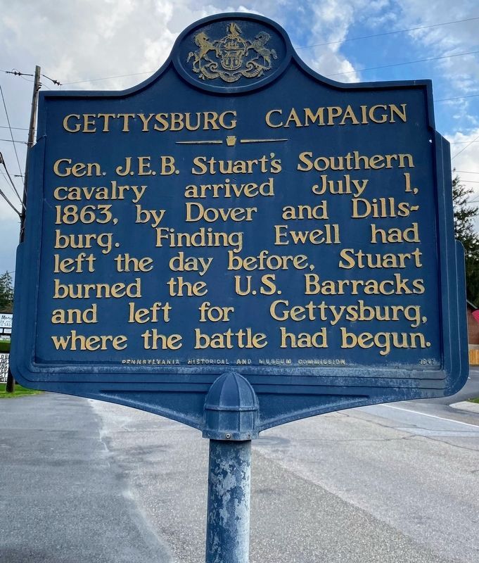 Gettysburg Campaign Marker. Click for full size. Gettysburg Campaign Marker image. Click for full size.
