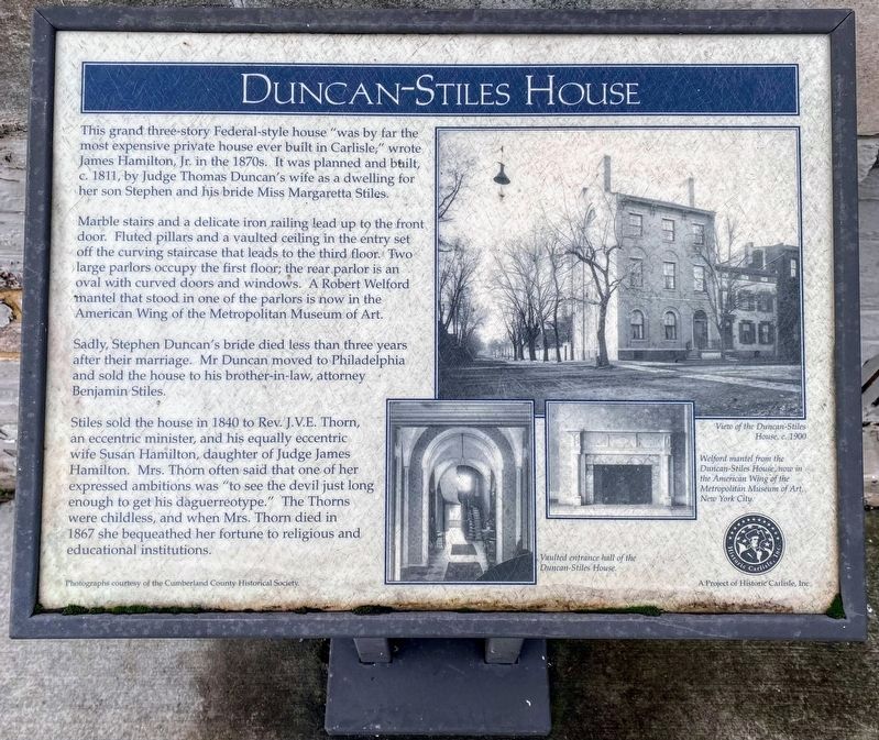 Duncan-Stiles House Marker image. Click for full size.