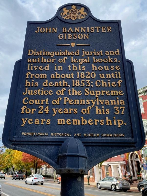 John Bannister Gibson Marker. Click for full size. John Bannister Gibson Marker image. Click for full size.