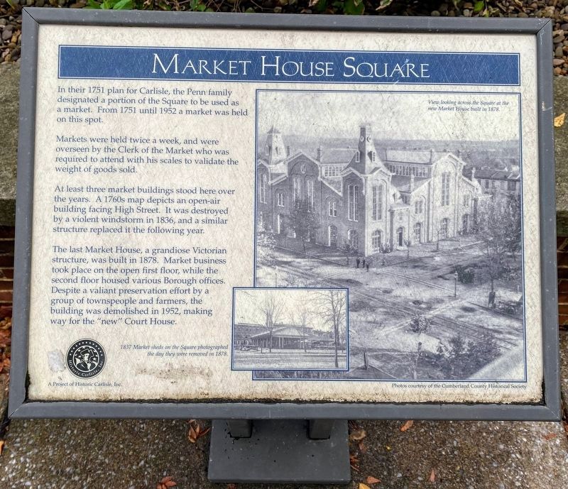 Market House Square Marker image. Click for full size.