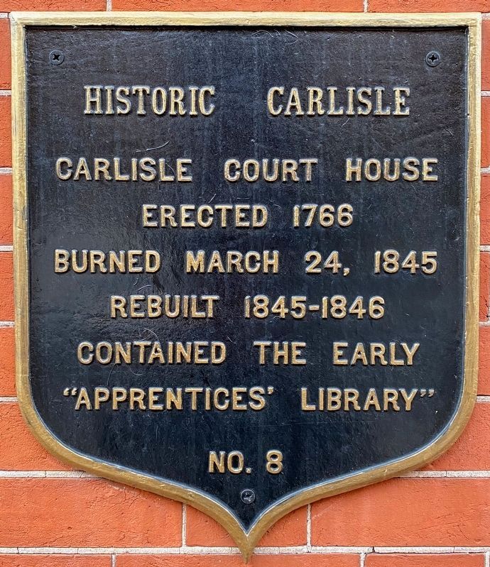Carlisle Court House Marker image. Click for full size.