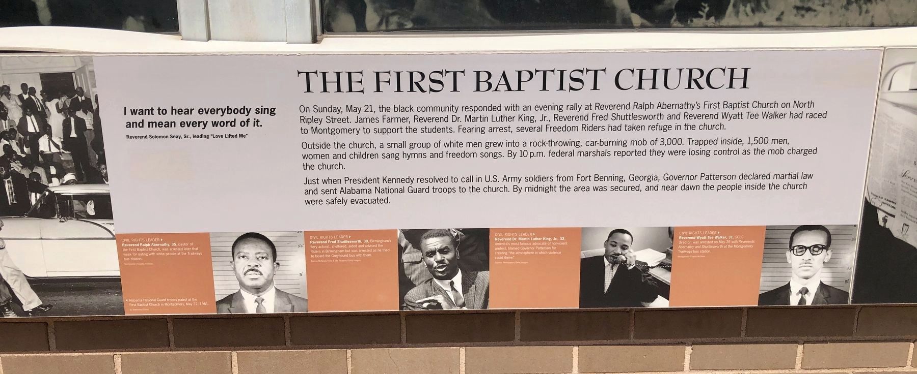 The First Baptist Church Marker image. Click for full size.