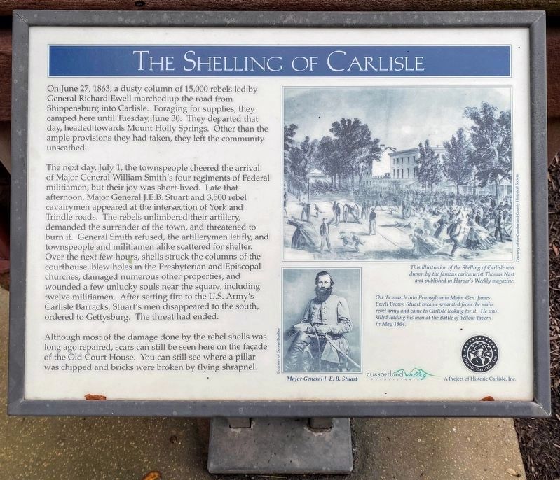 The Shelling of Carlisle Marker. Click for full size. The Shelling of Carlisle Marker image. Click for full size.