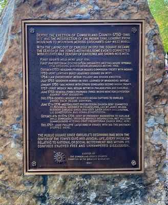 Carlisle Public Square Marker. Click for full size. Carlisle Public Square Marker image. Click for full size.