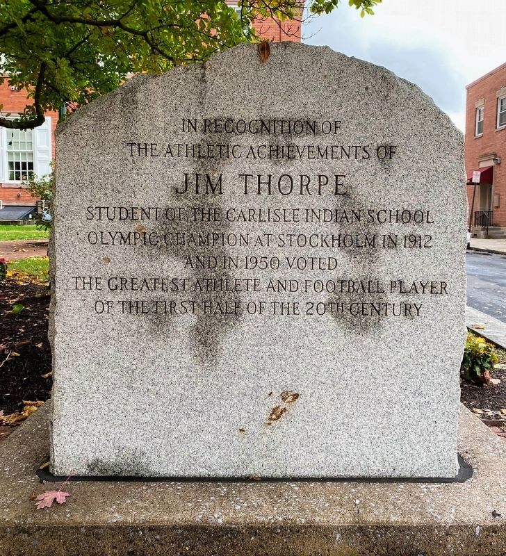 Jim Thorpe Marker. Click for full size. Jim Thorpe Marker image. Click for full size.