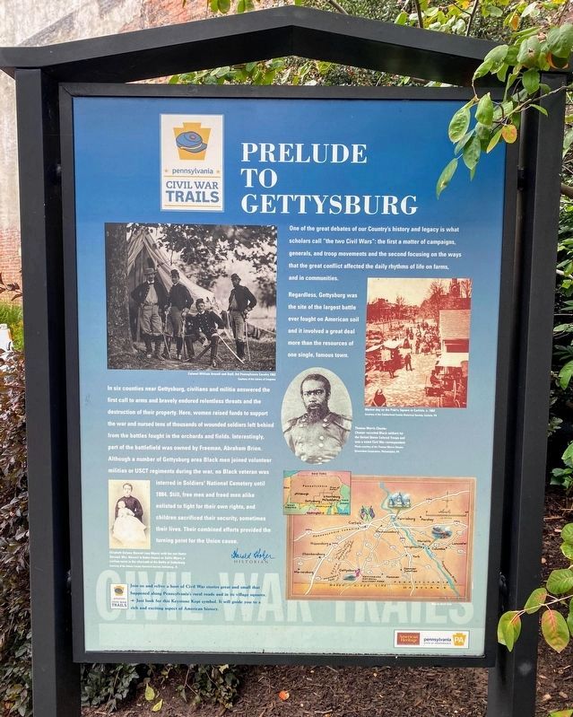 Prelude to Gettysburg Marker image. Click for full size.