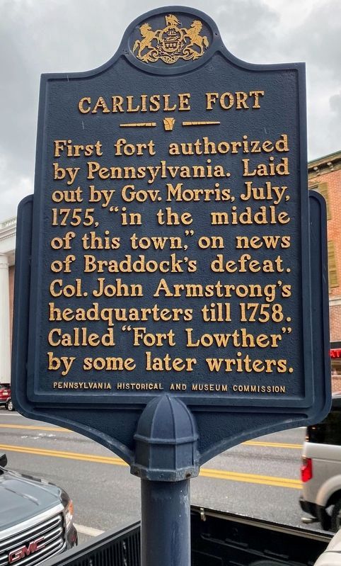 Carlisle Fort Marker. Click for full size. Carlisle Fort Marker image. Click for full size.