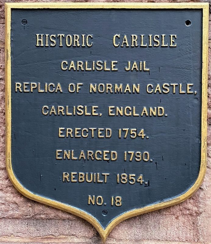 Carlisle Jail Marker image. Click for full size.