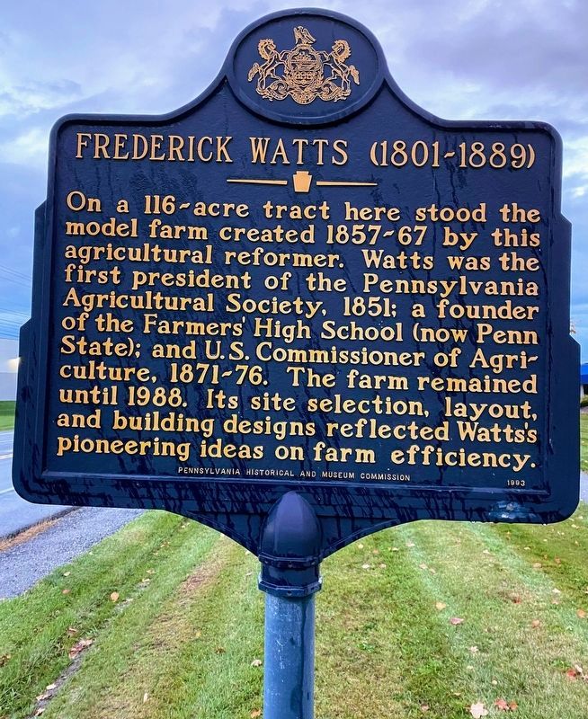 Frederick Watts (1801-1889) Marker. Click for full size. Frederick Watts (1801-1889) Marker image. Click for full size.