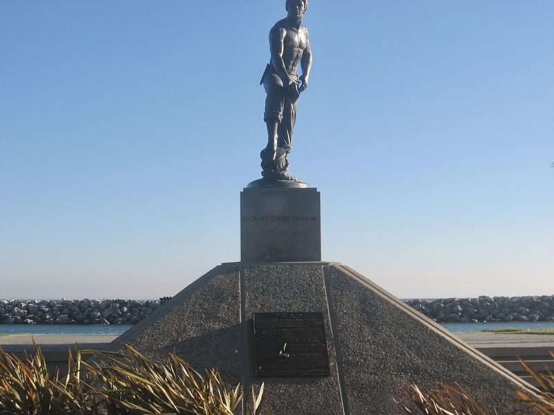 Richard Henry Dana Statue and Marker image. Click for full size.