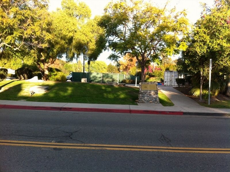 Mission Yard & Reservoir Site Marker image. Click for full size.