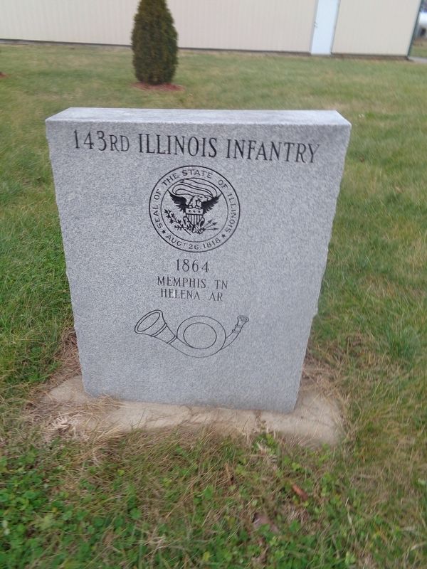 143rd Illinois Infantry Marker image. Click for full size.