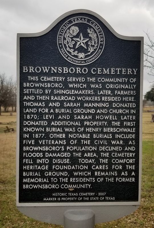 Brownsboro Cemetery Marker image. Click for full size.