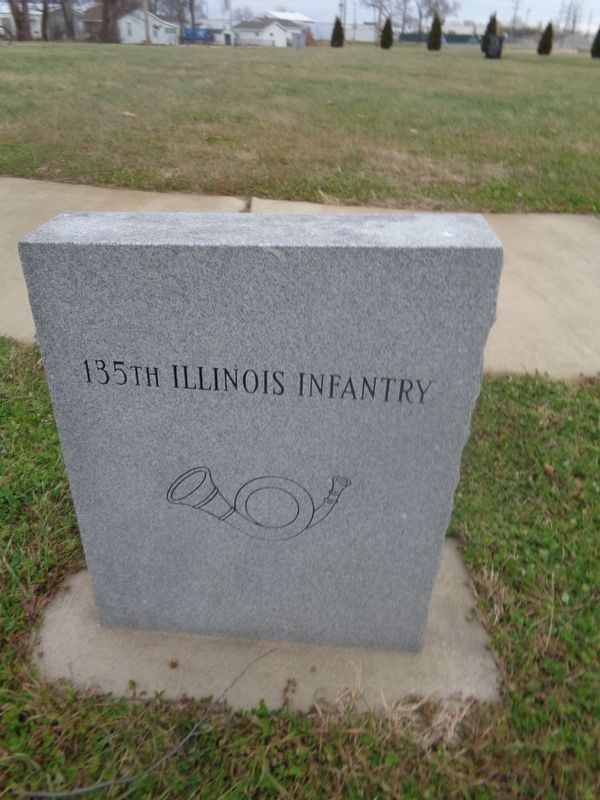 135th Illinois Infantry Marker image. Click for full size.