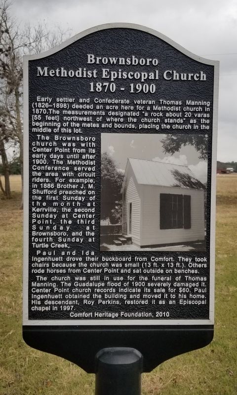 Brownsboro Methodist Episcopal Church Marker image. Click for full size.