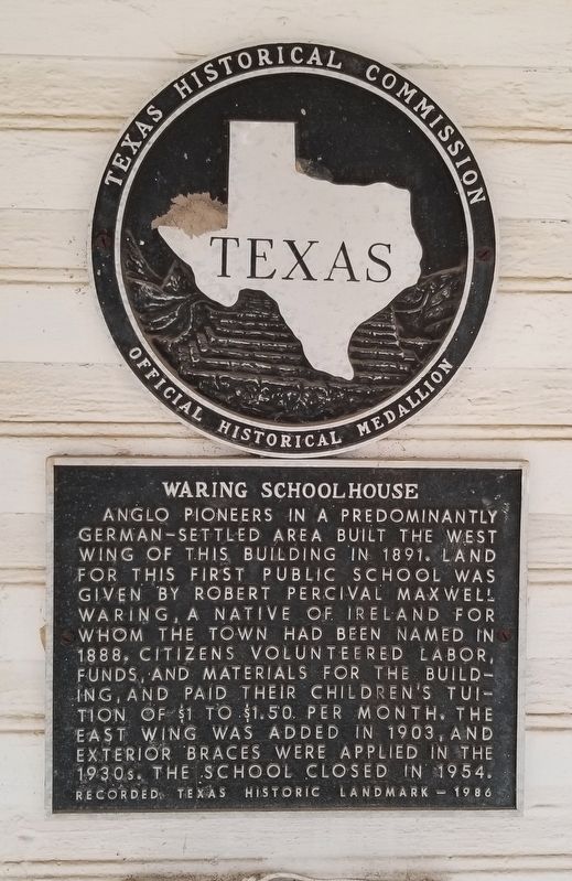 Waring Schoolhouse Marker image. Click for full size.