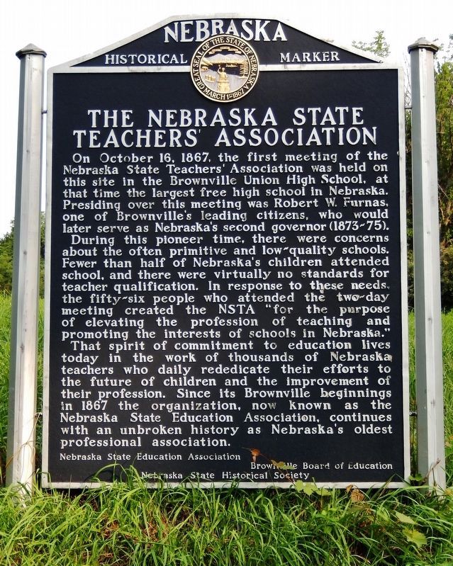 Nebraska State Teachers' Association Marker image. Click for full size.