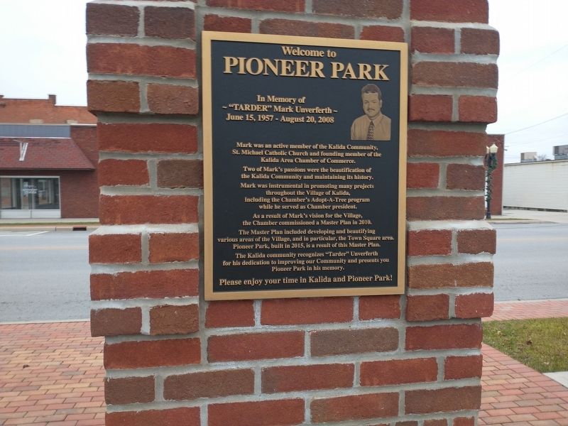 Welcome To Pioneer Park Marker. Click for full size. Welcome To Pioneer Park Marker image. Click for full size.