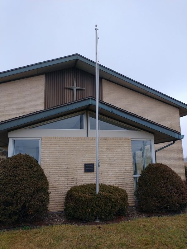 Hope Lutheran Church Veterans Memorial Flag Marker image. Click for full size.