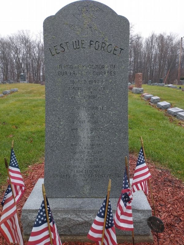 Hockman Cemetery Veterans Memorial. Click for full size. Hockman Cemetery Veterans Memorial image. Click for full size.