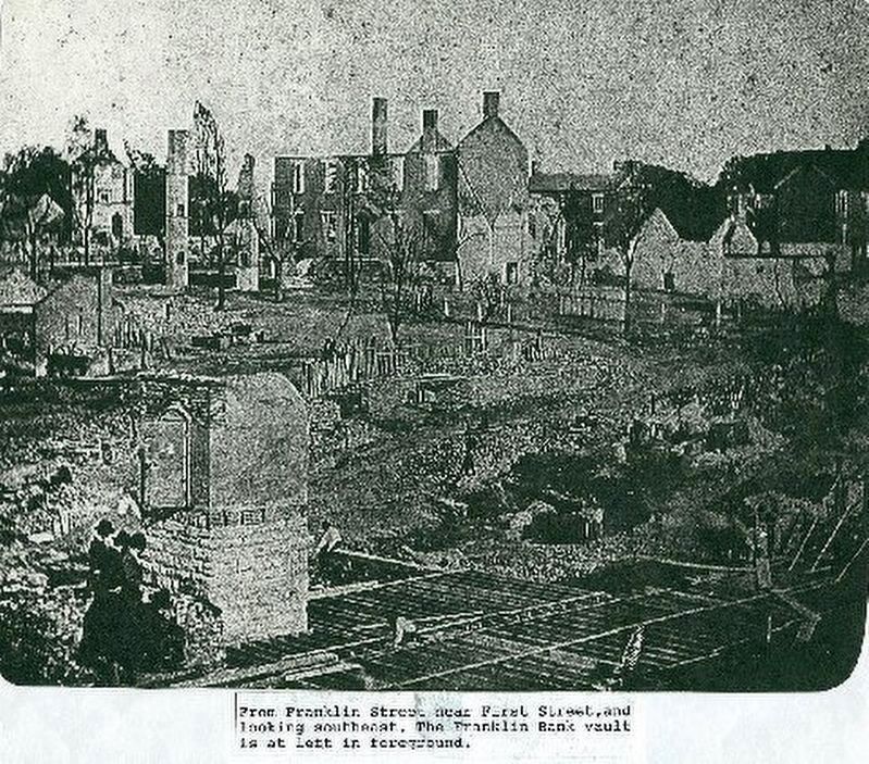 Franklin Street after the Fire of 1878 image. Click for more information.