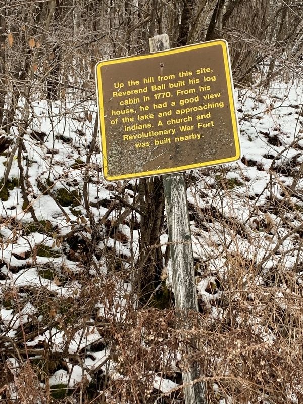 Reverend Ball Cabin Marker. Click for full size. Reverend Ball Cabin Marker image. Click for full size.