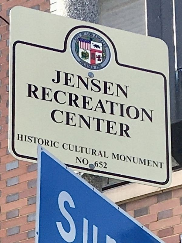 Jensen�s Recreation Center Marker image. Click for full size.