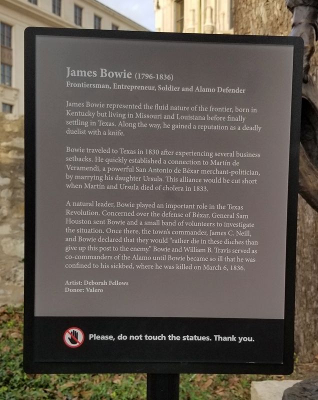 James Bowie Marker image. Click for full size.