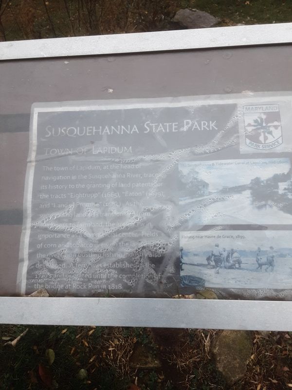 Susquehanna State Park Marker. Click for full size. Susquehanna State Park Marker image. Click for full size.