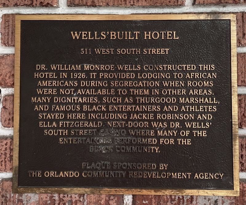 Wells Built Hotel Marker image. Click for full size.