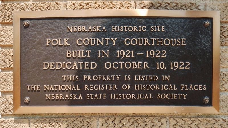 Polk County Courthouse Marker image. Click for more information.