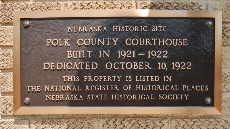 Polk County Courthouse Marker. Click for more information. Polk County Courthouse Marker image. Click for more information.