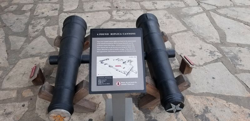 The 4 Pound Replica Cannons and Marker image. Click for full size.