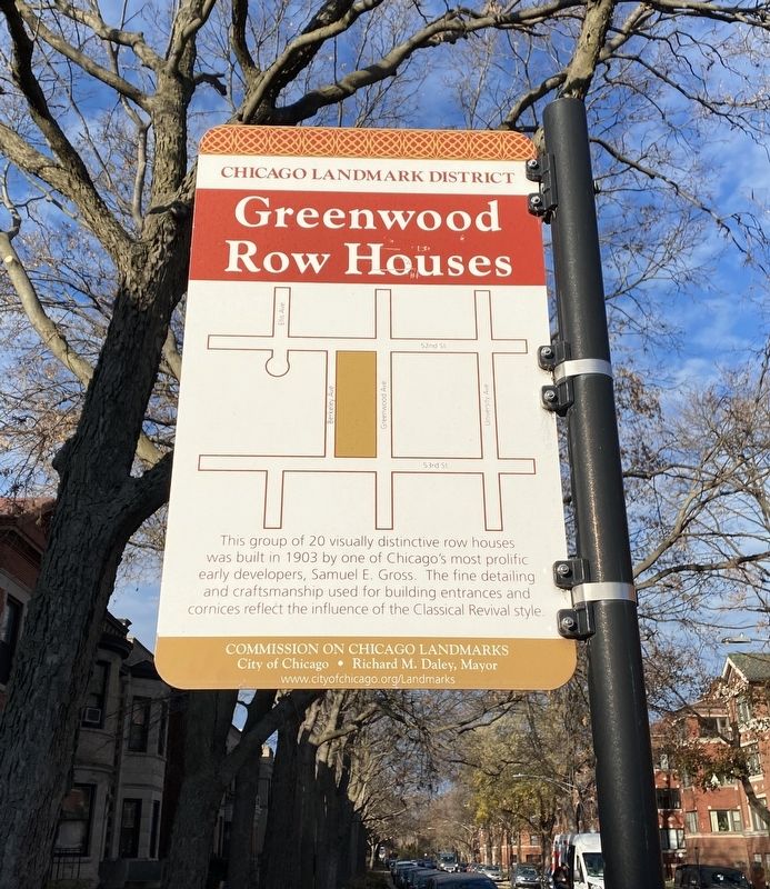 Greenwood Row Houses Marker image. Click for full size.