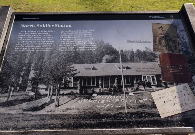 Norris Soldier Station Marker image. Click for full size.