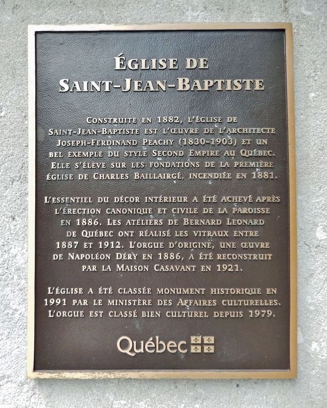 �glise de Saint-Jean-Baptiste Marker image. Click for full size.