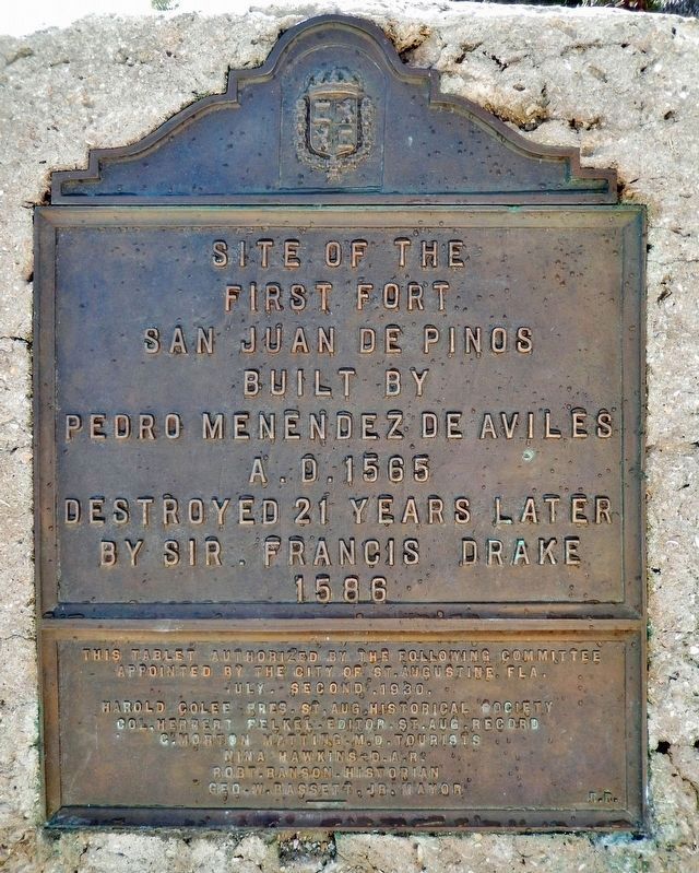 Site of the First Fort San Juan de Pinos Marker image. Click for full size.