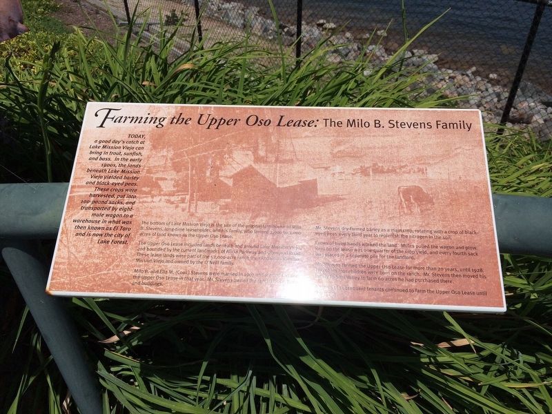 Farming the Upper Oso Lease Marker image. Click for full size.