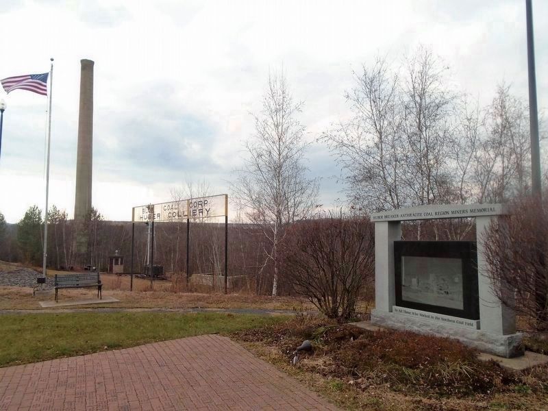 Miners Memorial Park on the Huber Coal Breaker Grounds image. Click for full size.